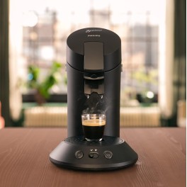 Senseo® Kaffeepadmaschine Original Original Plus Eco CSA210/22  - Klavierlackschwarz 